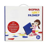 Подвижная развивающая игра "Форма, цвет, размер" - «globural.ru» - Енисейск