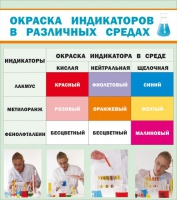 Стенд "Окраска индикаторов в различных средах" - «globural.ru» - Енисейск