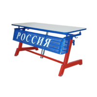 Стол ученический двухместный "Патриот-2п" на газовом лифте (р.гр. № 3-7 и наклоном столешницы ) - «globural.ru» - Енисейск