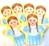 Набор кукол - рукавичек  "Эмоции. Девочки" - «globural.ru» - Енисейск