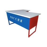Стол преподавателя "Патриот" угловой с выкатной тумбой - «globural.ru» - Енисейск
