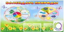 Стенд "Календарь природы" (вариант 2) - «globural.ru» - Енисейск
