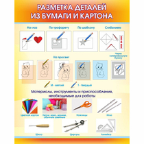 Стенд "Разметка деталей из бумаги и картона" - «globural.ru» - Енисейск