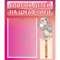 Стенд "Список на шкафчики" - «globural.ru» - Енисейск