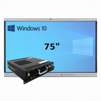 Интерактивная панель 75" (встроенный ПК, Win10, Intel i5) - «globural.ru» - Енисейск