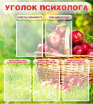 Стенд "Уголок психолога" (вариант 1) - «globural.ru» - Енисейск