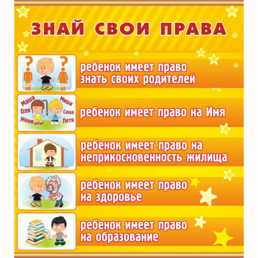 Стенд "Знай свои права" - «globural.ru» - Енисейск
